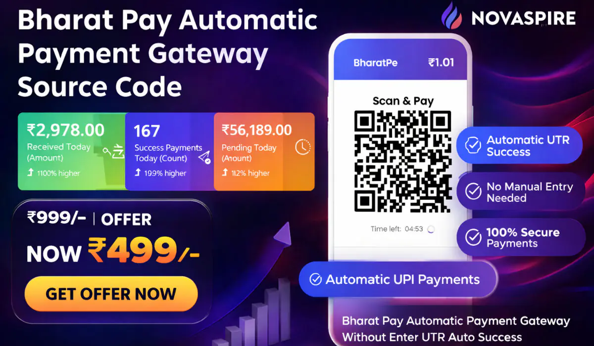 Bharat Pay Automatic Payment Gateway Source Code